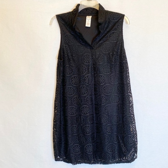 FADED GLORY Collar Lace Dress Lined Dressy Career - Picture 2 of 5